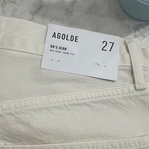 Agolde 90's Jean in Off-White